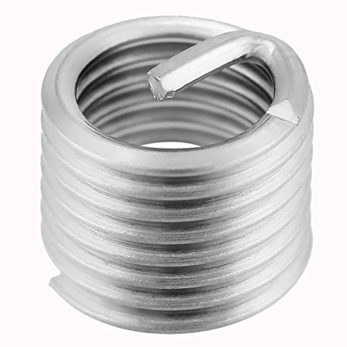 50pcs Edelstahldraht Gewindeeinsatz Sortiment Metric Typ Gewinde Reparatur Insert Kits M8 x 1,25 x 1,5D Länge