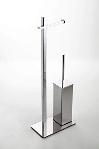 San Marco Piantana da bagno con Portarotolo e Portascopino WC - Made in Italy