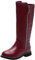 rismart Ragazze Ginocchio Zip Stivali da Equitazione Faux Foderato in Pelliccia Basso Scarpe Invernali SN03922(Vino Rosso,28 EU)