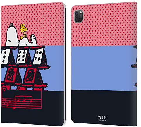 Head Case Designs Offizielle Peanuts Snoopy & Woodstock 3 Halbzeiten Und Gelächter Leder Brieftaschen Handyhülle Hülle Huelle kompatibel mit Apple iPad Pro 11 2020/2021 / 2022