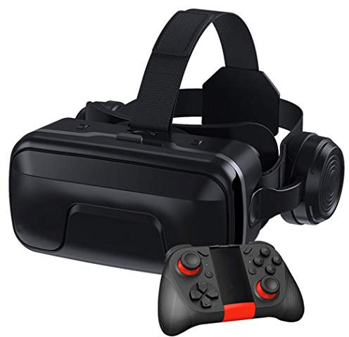 JCSW Realtà Virtuale, VR Occhiali 3D Compatibile con Tutti Gli Smartphone da 4,7 a 6,5 Pollici, Lente Regolabile e Comoda Cinghia per Film e Giochi 3D, Samsung, Huawei,LG,Sony,Xiaomi,iPhone, O004XB