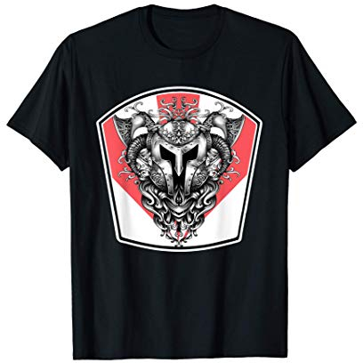 Wikinger Rüstung Helm Axt Wappen Tattoo Odin, Geschenk T-Shirt