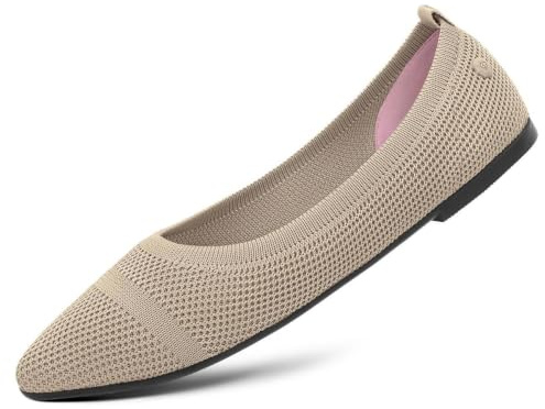 Giesswein Eco Ballerinas Pointy - Spitze Damen Ballerina aus recyceltem PET | Vegane Ballet Flats aus 3D-Strick – schlanker Schnitt in Weite F – eleganter Sommerschuh für Büro, City und lange Abende