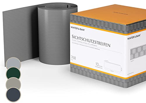 Blumfeldt Frangivista per Recinzione Giardino, Frangivista PVC Impermeabile da Esterno, Strisce Frangivista per la Privacy, Canniccio da Esterno per Balcone, Terrazza, Cancello, Nastro Frangivista