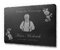 CHRISCK design Schiefertafel aus Schiefer 40 x 30 cm | Grabstein Grabschmuck aus Schiefer | Grabplatte mit Text
