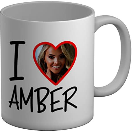 Shopagift Personalised Photo Mug I Love Heart White 11oz Large Cup