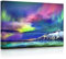 lightbox multicolor | Bilder mit LED Hintergrundbeleuchtung | Atemberaubende Nordlichter | 80x60 cm | Fully Lighted