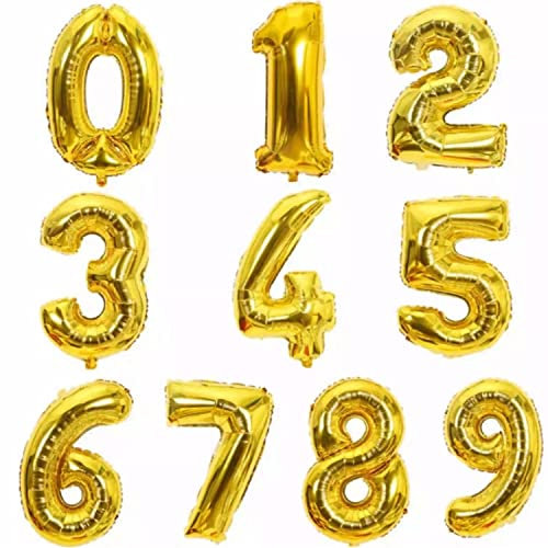 32 Giant Gold Foil Number Balloon (Number 2)