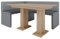 Eckbank Akiko mit Tisch - Eckbankgruppe für Ihrem Esszimmer, Küche modern, Sitzecke, Essecke. Perfekt für Küche, Büro und Rezeption. Solide und Starke Verarbeitung (Soft 29, 168x128 rechts)