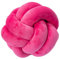 FPYWO Zierkissen mit Knoten, weiches rundes Kissen, kleines Ballkissen, handgefertigtes Plüschkissen für Schlafzimmer, Sofa, Couch, Hot Pink