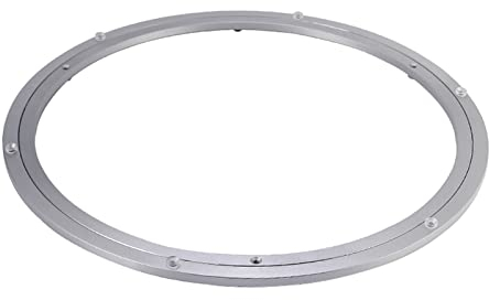 X1NGFU Robuster Drehteller Aus Aluminiumlegierung,Drehteller-runder Tisch-Glatte Schwenkplatte,Tischplatte Rotierende Lager Drehscheibe Kugellager,für TV Monitorständer (450mm(18in))