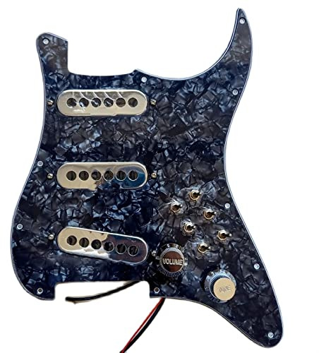 Vorverdrahtetes Schlagbrett Für Brian May Loaded Guitar Instrument Zubehör 1 Set Schweißgeschirr Prewired Pickup Pickguard (Color : 05)