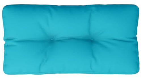 vidaXL Palettenkissen, Kissen für Gartenmöbel Hocker Sofa, Wasserabweisendes Sofakissen, Sitzkissen Palettenpolster Gartenkissen, Türkis Stoff