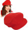 KarnevalsTeufel Klempner Mütze Rot oder Grün Kappe Handwerker Kindheitshelden Cosplay Karneval Party Kopfbedeckung (Rot)