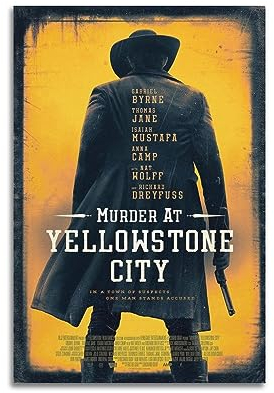 Poster Murder at Yellowstone City, Wandkunst, Leinwand, Geschenk für Freunde, Schlafzimmer, Wohnzimmer, Dekoration, modern, ästhetisch, 30 x 45 cm, ungerahmt