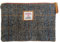 Harris Tweed Münzgeldbörse, handgefertigt, Lippenstift-Tasche, Vintage, britisch, tragbar, Kreditkarte, Ausweis, Geldbörse mit YKK-Reißverschluss für Damen und Herren, Grau / Braun, Large, Art Plaid