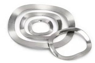 jiuxinyun 5-100 pezzi 304 acciaio inossidabile tre cresta rondella rondella ondulata rondella elastica rondella elastica M3-m51 (Color : 304, Size : M10X13.5X0.3 50PCS)