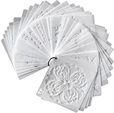 HAPINARY 36stücke Mandala Zeichenset Blumenschablonen Aushöhlungsvorlagen Diy Schablonen Mode-zeichenvorlagen Für Maldekoration