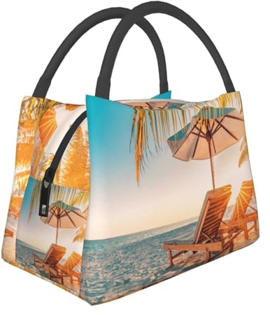 TRESILA Tragbare Iisolationstasche, isolierte Kühltasche, Liegestühle am Strand im Sommer, auslaufsichere Lunchtasche, Aufbewahrungstasche und Reisetasche für Männer, Frauen und Büro
