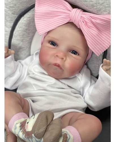 Lonian Reborn Dolls 19 Zoll realistische Neugeborene Babypuppe mit weichem Körper, Babypuppen, die echt Aussehen, mit Schnuller (Miley)