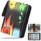 BOUDOI Trading Card Binder, PU Leather Card Holder with Zipper Fits 400 Cards with 50 Removable Sleeves Book Folder Storage Organizer for Boys and Girls
