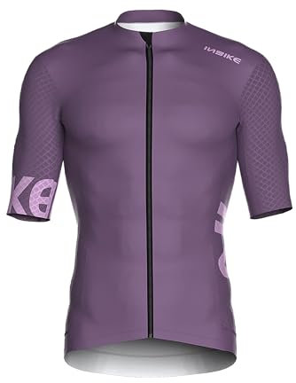 INBIKE Radtrikot Herren Kurzarm Fahrradtrikot Sommer Atmungsaktiv Trikot Fahrrad Rennrad Shirt Fahrradbekleidung Lila XL