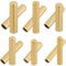 GORGECRAFT 120pcs 6 Tailles D'Embouts de Lacets en Métal pour Chaussures Extrémités de Cordons de Colonne Réparation D'Aglet Doré Remplacement de la Tête de Lacet Pointe D'Extrémité pour Pantalons