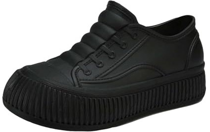 Generico Stivali Polpaccio XXL Stivali per Polpacci Grossi Scarpe Casual Antiscivolo da Pioggia da Stivaletti Corti Scarpe Casual da Outdoor Stivali Indianini Primaverili Stivali Donna (Black, 39)