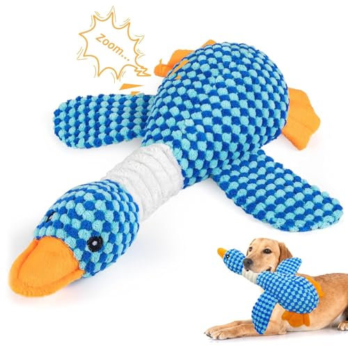 Hshenjhu Giocattoli da Masticare per Cani Indistruttibile, Resistenti Peluche per Cane, Giocattoli in Cotone Naturale per Dentizione, Giochi Squeak Interattivi per Cani di Taglia Grande e Media