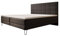Luxusbetten24 Boxspringbett Mariella 200x200 mit Füßen in Stoff | Bezug: Stoff | Farbe: Schwarz | Härtegrad: H2 (bis 70kg)