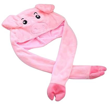BESTonZON Weiche Mütze Mit Schweinchen-ohren Für Jungen Und Mädchen Spielzeugmütze Lustige Beanies Für Jedes Alter