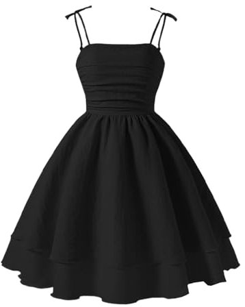 Générique Tenue De Ceremonie Ado, vetement Bustier Soirée Chic,robes Anniversaire Été A-Ligne,robe Décontracté Sans Manches Princesse