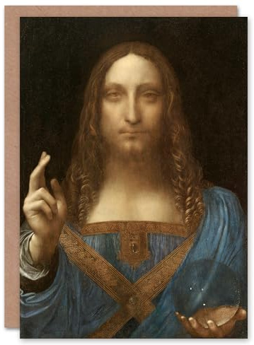 Artery8 Leonardo da Vinci Art Card Salvator Mundi World Savior