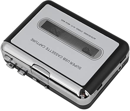 RASTKY Cassette to MP3 Converter with Functionality - Tape to PC Cassette Recorder MP3 CD Converter Digital Music Player - Easy Use Conversion Device
