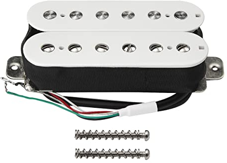 FLEOR E-Gitarren-Humbucker-Tonabnehmer Hals Alnik 5 Tonabnehmer Weiß
