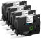 COLORWING Kompatibel für Brother P-Touch 18mm bänder TZe-241 TZ-241 0,7 White Laminated Tape Cassette für Ptouch PT-D400/VP P710bt D600 D450 P700 1830, Schwarz auf Weiß Schriftband, 4er