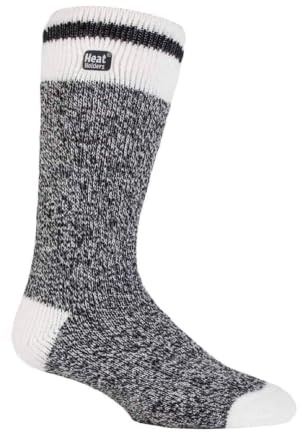 HEAT HOLDERS - Mens New Patterned Warm Winter Striped Twist Thermal Socks in 10 colours, size 6-11 UK 39-45 Eur