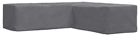 ATLANTIS Outdoor Schutzhülle Eckbank Gartenbank | Grau | 250/90 x 250/90 x 70 cm (LxBxH) | TÜV Rheinland Zertifiziert | Wasserabweisend & Waterproof | Gartenmöbel Abdeckung