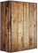 banjado Medizinschrank abschliessbar mit Motiv Geöltes Holz 35x46x15cm - großer Arzneischrank für die Hausaphotheke - Medikamentenschrank aus Metall zur Medikamenten Aufbewahrung