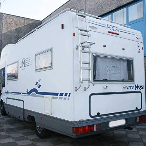 kamiustore Adesivo Arca M4 per Camper in Vinile prespaziato - Kit 13 Adesivi componibili Blu/Argento