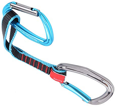 Alomejor Climbing Quickdraw Sport Climbing Package Safety Lock Extenders Quickpack Carabiner Rock Sling