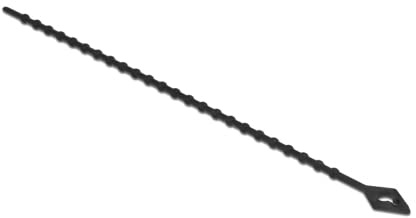 Delock Blitzbinder wiederverwendbar L 200 x B 2,4 mm schwarz 100 Stück