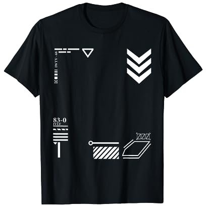 Techwear Plaque noire Goth Ninja T-Shirt