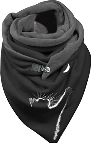 Lomelomme Schal Damen Herren Dreieck Groß Dreieckschal Elegant Winter Schals mit Knöpfen Warme Weich Scarf Dreieckstuch Wickelschal Herbstschal 2021 Neu, XXL