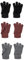 NAME IT Unisex Nknmagic Gloves 3p Noos Handschuhe, Nocturne/Pack:3 PACK WITH GREY MEL/BLACK, 8 EU