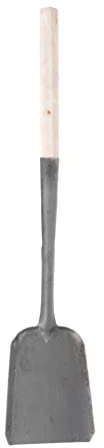 Ash Shovels Fireplace with Long Handle - 24 in Heavy Duty Iron Hot Ash Shovel for Wood Stove Fire Pit Charcoal Grill Pizza Oven Kitchen Camping Gardening Indoor Outdoor