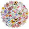 Mr. Pen- Floral Stickers Laptop, 74 pcs, Stickers for Water Bottles, Flower Stickers, Cute Stickers, Stickers for Teens, Stickers Aesthetic, Laptop Stickers, Waterproof Stickers