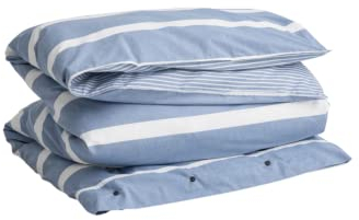 GANT Oxford Stripe Bettdeckenbezug einzeln 155x220cm Farbe SEA Blue