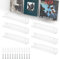 THATSRAD 6 Pz Scaffale per Dischi in Vinile, Espositore da Parete Acrilico Trasparente, Mensole per Esporre Libri, Cornici Foto, 30,8*4*4,5cm