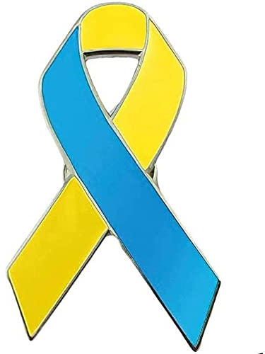 Ukraine Flagge Brosche Pin Ukrainische Bewusstseinsbänder Friedenskrampen Patriotische Revers Pin -Abzeichen